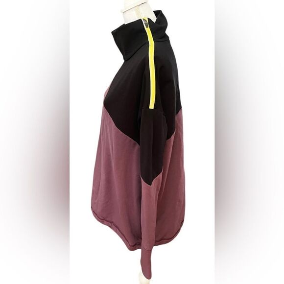 Sweaty Betty Colorblock pullover sweater zip shoulder small - Picture 4 of 6